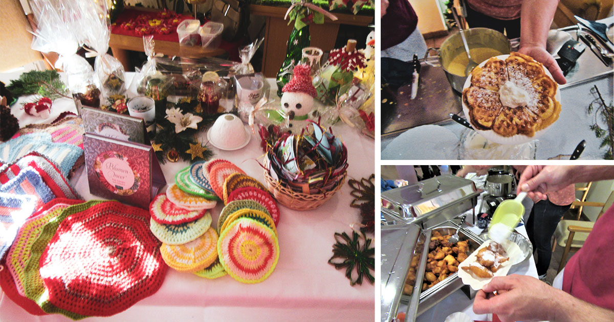 Weihnachtsmarkt in unserem Pflegeheim in Zwenkau
